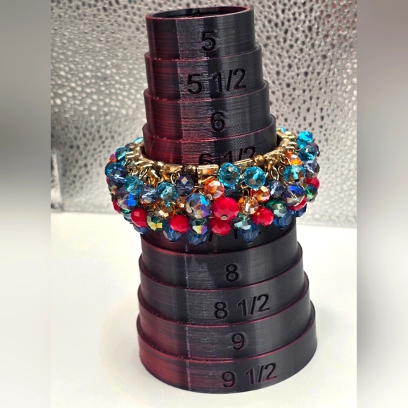 Cha Cha Stretch Bracelet Boho Multicolor Faceted AB Beads - Picture 6 of 8